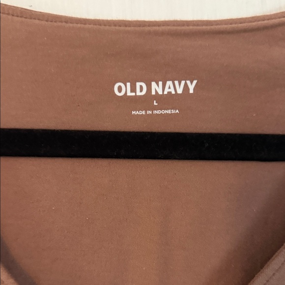 Old Navy Tan V-Neck Bodysuit - Picture 2 of 2